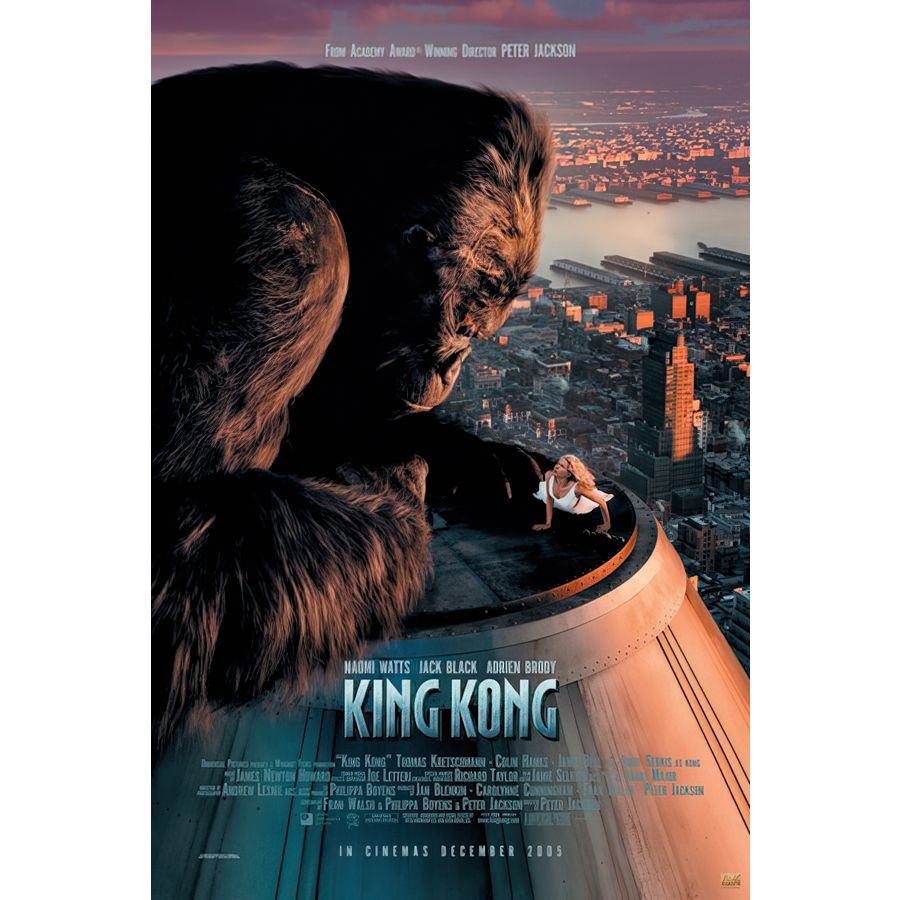 peter jacksons king kong movie poster