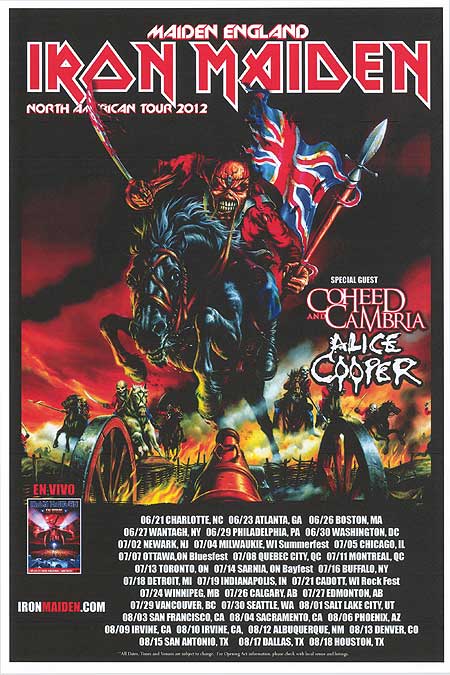 Maiden England original iron maiden store poster vintage poster