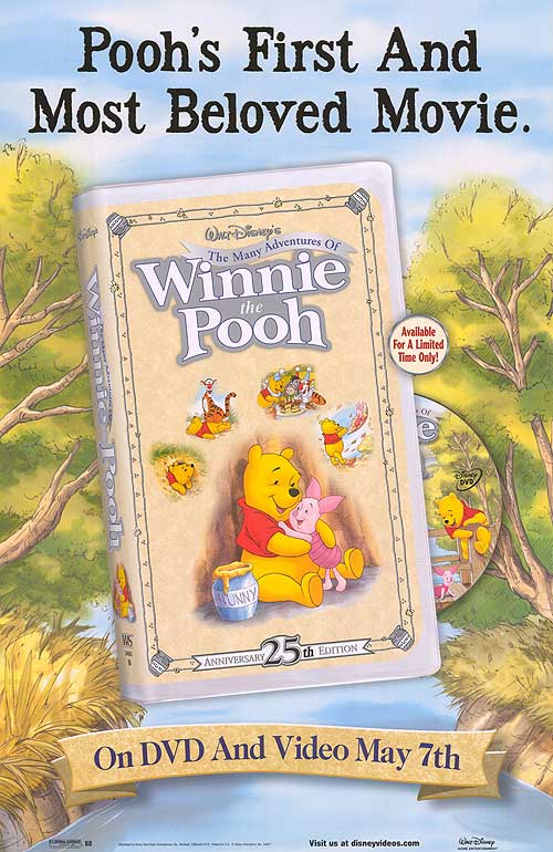the many adventures of winnie the pooh dvd