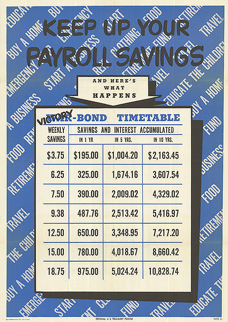 War Bond - Keep up your payroll savings