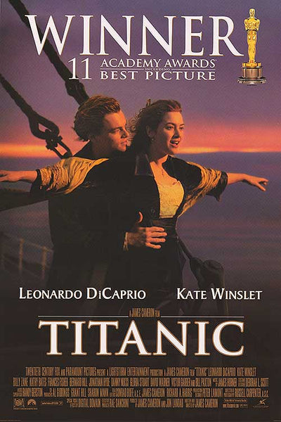 TITANIC hot Movie Poster - Mint Original Double Sided - DiCaprio Winslet