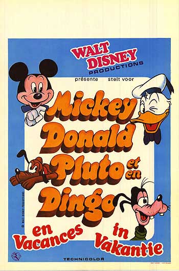 Mickey Donald and Pluto: On vacation