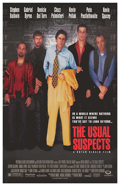 The Usual Suspects blockbuster movie backer Poster 8 X 5.5 Keyser