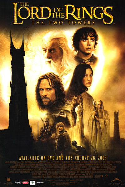 The Lord of the Rings: The Two Towers (2002) One-Sheet Movie Poster -  Original Film Art - Vintage Movie Posters