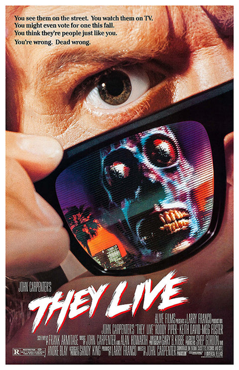 Original They Live Movie Poster - Vintage Movie Poster - John Carpenter